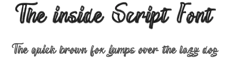 The inside Script Font by andikastudio — Script Handwritten Font