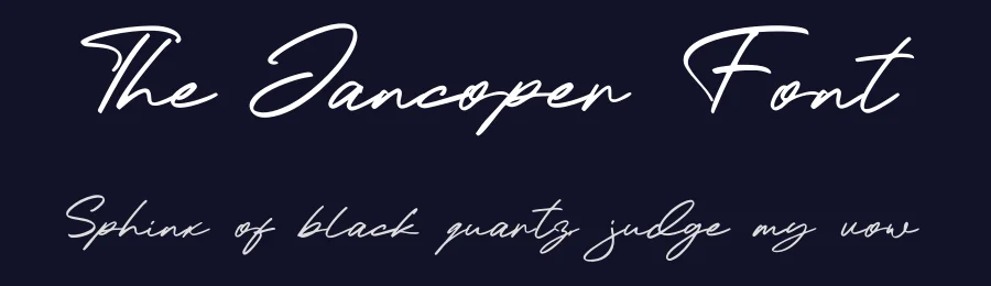 The Jancoper Font by Artnivora Studio — Script Handwritten Font — thumbnail 2