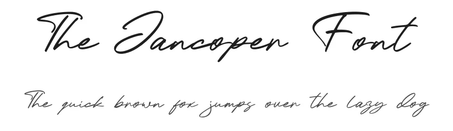 The Jancoper Font by Artnivora Studio — Script Handwritten Font