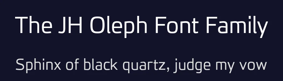 The JH Oleph Font Family by JH Fonts — Sans Serif Font — thumbnail 2