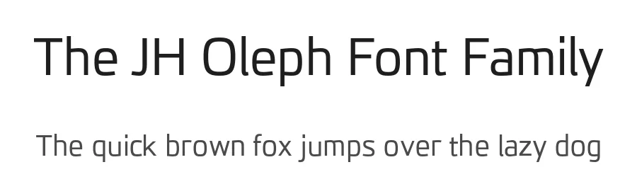 The JH Oleph Font Family by JH Fonts β Sans Serif Font