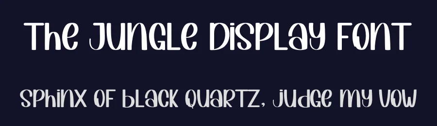 The Jungle Display Font by inermediaSTUDIO — Display Font — thumbnail 2