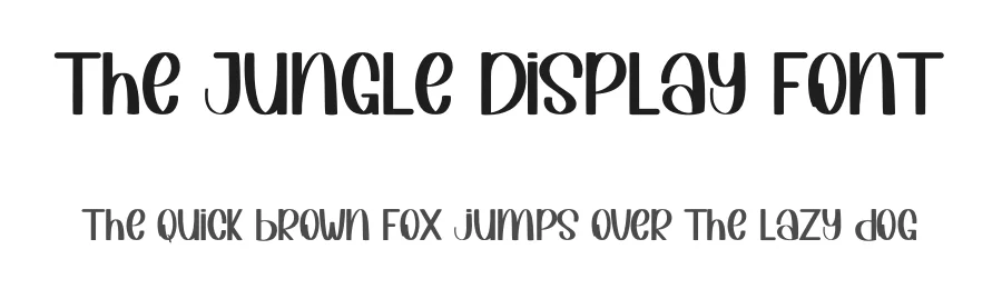 The Jungle Display Font by inermediaSTUDIO — Display Font