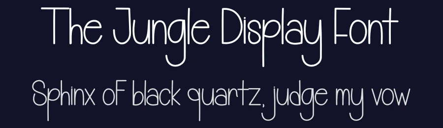 The Jungle Display Font by andikastudio — Display Font — thumbnail 2