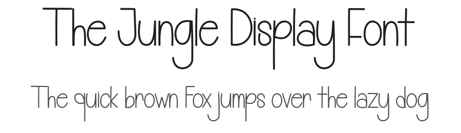 The Jungle Display Font by andikastudio — Display Font