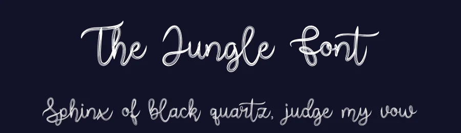 The Jungle Font by Dipati Creator — Script Handwritten Font — thumbnail 2