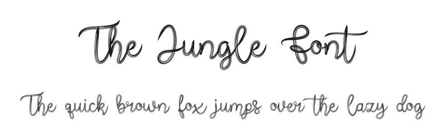 The Jungle Font by Dipati Creator — Script Handwritten Font