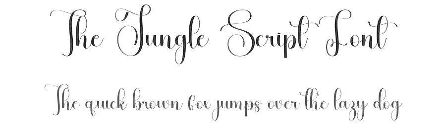 The Jungle Script Font by freshtypeink — Script Handwritten Font