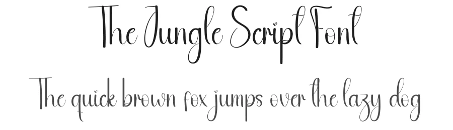 The Jungle Script Font by andikastudio — Script Handwritten Font