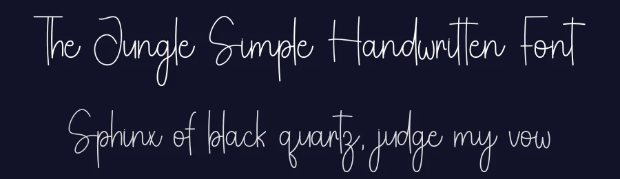 The Jungle Simple Handwritten Font by freshtypeink — Script Handwritten Font — thumbnail 2