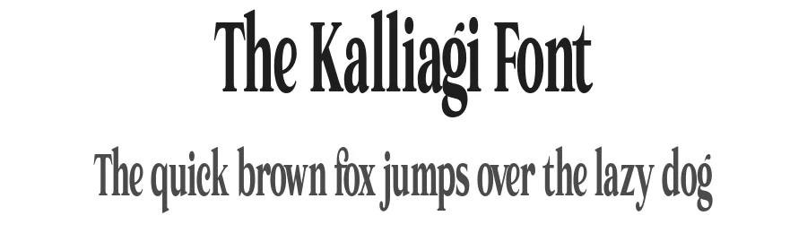 The Kalliagi Font by Propertype — Serif Font