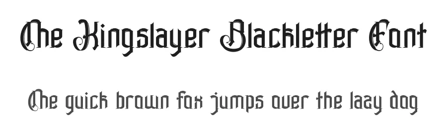 The Kingslayer Blackletter Font by Dhabee — Blackletter Font