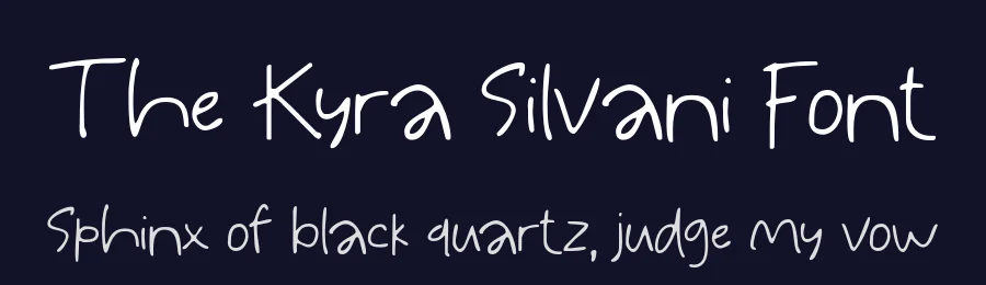 The Kyra Silvani Font by idealeksis — Display Font — thumbnail 2