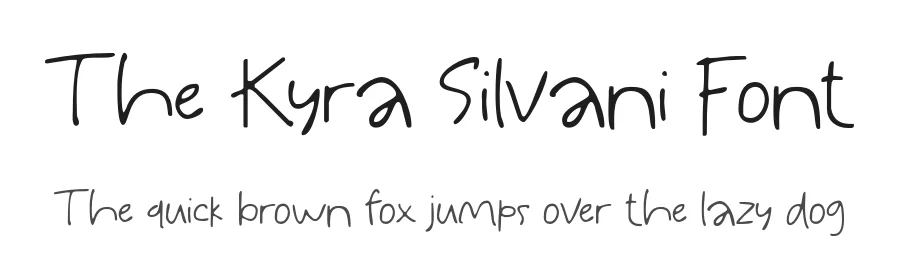 The Kyra Silvani Font by idealeksis β Display Font