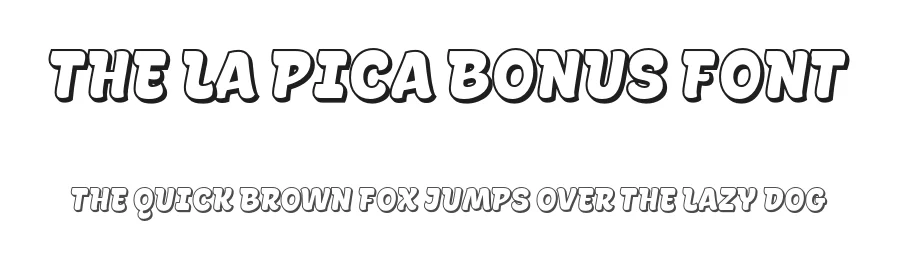 The La Pica Bonus Font by RodrigoTypo — Sans Serif Font