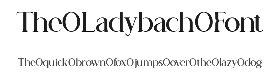 The Ladybach Font by pentagonistudio — Serif Font