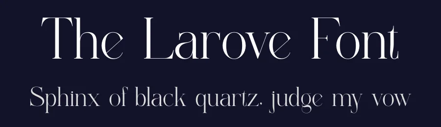 The Larove Font by SURATMI — Serif Font — thumbnail 2