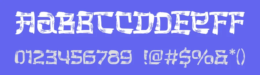 The Last Shuriken – Rough Version Font by Arterfak — Decorative Font — thumbnail 3