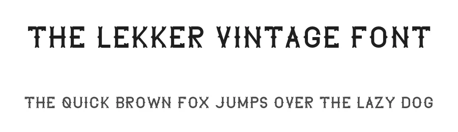 The Lekker Vintage Font by edricstudio — Sans Serif Font