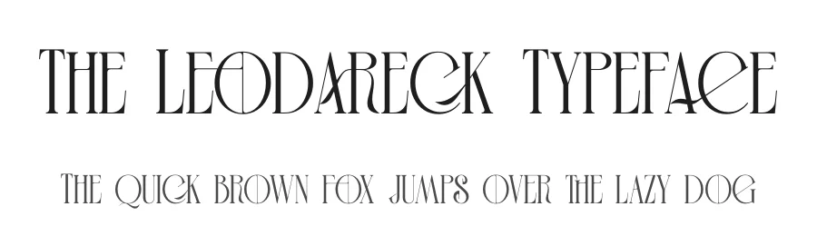 The Leodareck Typeface by timelesstype.co — Display Font