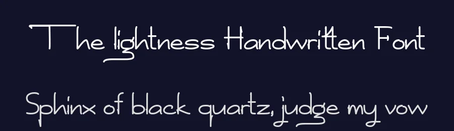 The lightness Handwritten Font by Icreatype — Script Handwritten Font — thumbnail 2