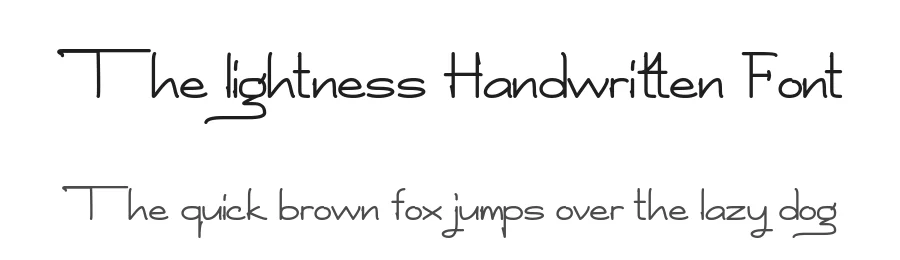 The lightness Handwritten Font by Icreatype — Script Handwritten Font