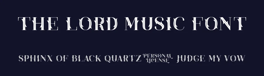 The Lord Music Font by Java pep — Decorative Font — thumbnail 2