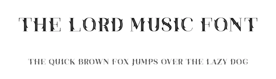 The Lord Music Font by Java pep β Decorative Font
