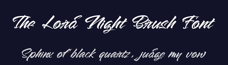 The Lord Night Brush Font by fontkong — Script Handwritten Font — thumbnail 2