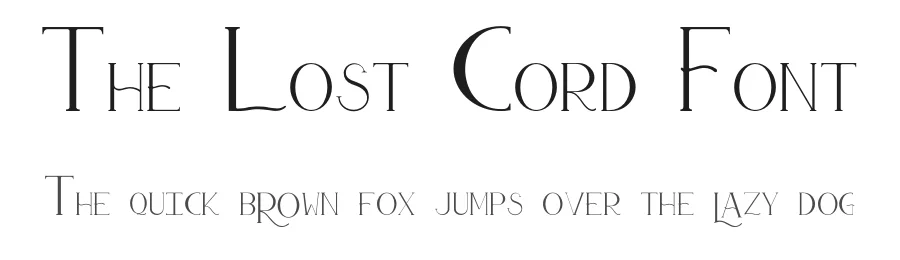 The Lost Cord Font by Fourth Lane — Decorative Font