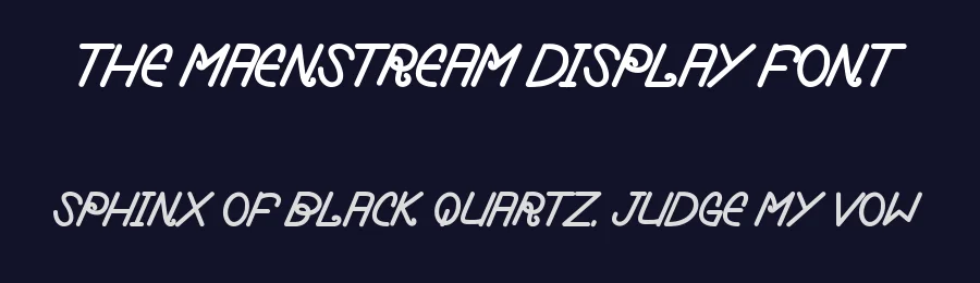 The Maenstream Display Font by inermediaSTUDIO — Display Font — thumbnail 2