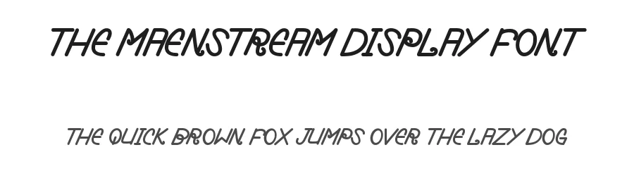 The Maenstream Display Font by inermediaSTUDIO — Display Font