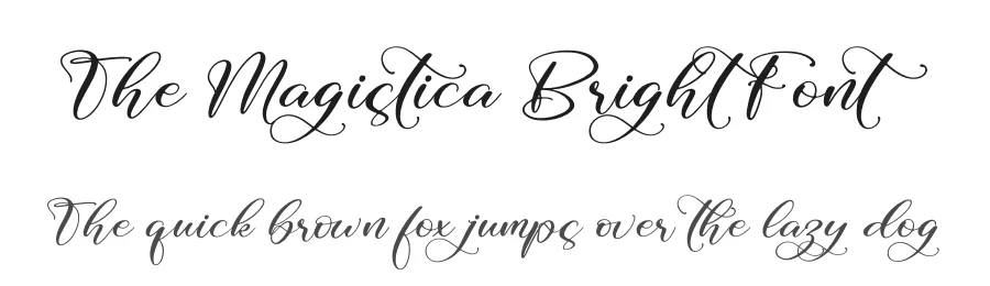 The Magistica Bright Font by letterfabric — Script Handwritten Font