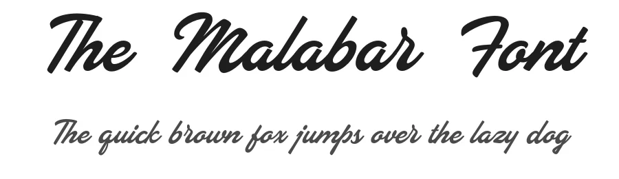 The Malabar Font by Letterhend Studio — Script Handwritten Font