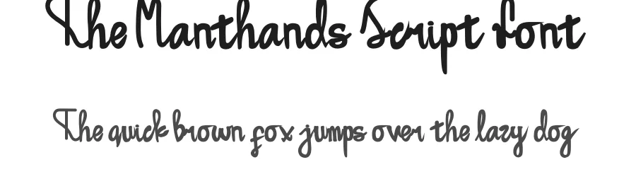 The Manthands Script Font by inermediaSTUDIO — Script Handwritten Font
