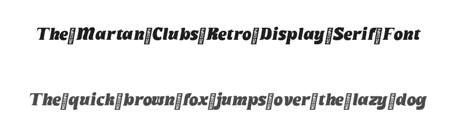 The Martan Clubs Retro Display Serif Font by Littlehand — Display Font