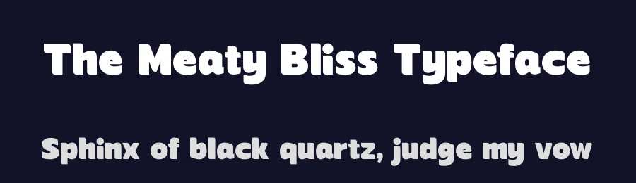 The Meaty Bliss Typeface by timelesstype.co — Display Font — thumbnail 2