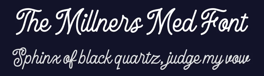 The Millners Med Font by Letterhend Studio — Script Handwritten Font — thumbnail 2