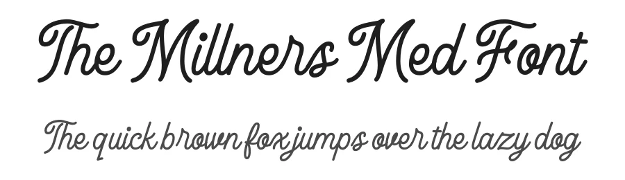 The Millners Med Font by Letterhend Studio — Script Handwritten Font