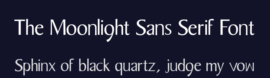 The Moonlight Sans Serif Font by Display Studio — Sans Serif Font — thumbnail 2