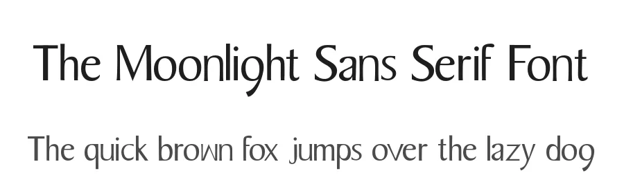 The Moonlight Sans Serif Font by Display Studio — Sans Serif Font