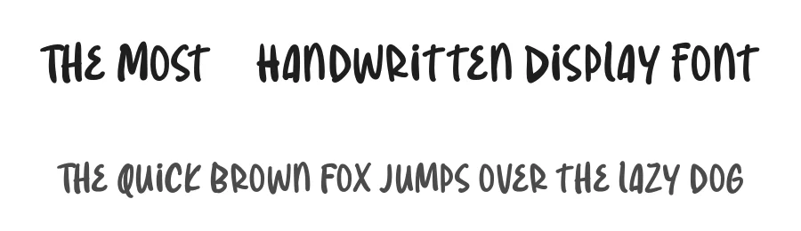 The Most – Handwritten Display Font by afkaristudio — Display Font