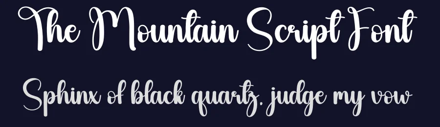 The Mountain Script Font by andikastudio — Script Handwritten Font — thumbnail 2