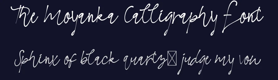 The Moyanka Calligraphy Font by edricstudio — Script Handwritten Font — thumbnail 2