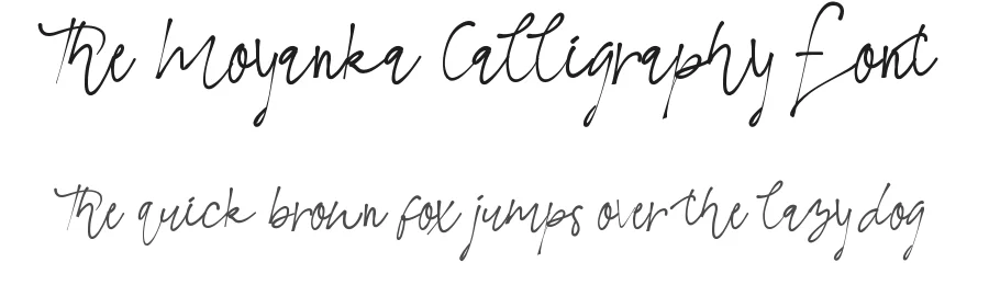 The Moyanka Calligraphy Font by edricstudio — Script Handwritten Font