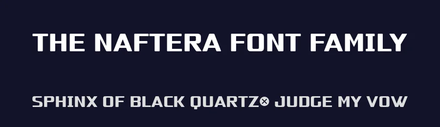 The Naftera Font Family by Graviton — Sans Serif Font — thumbnail 2