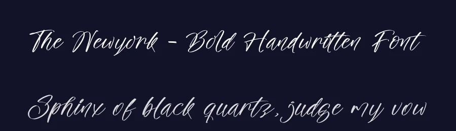 The Newyork – Bold Handwritten Font by stylishtype.co — Script Handwritten Font — thumbnail 2