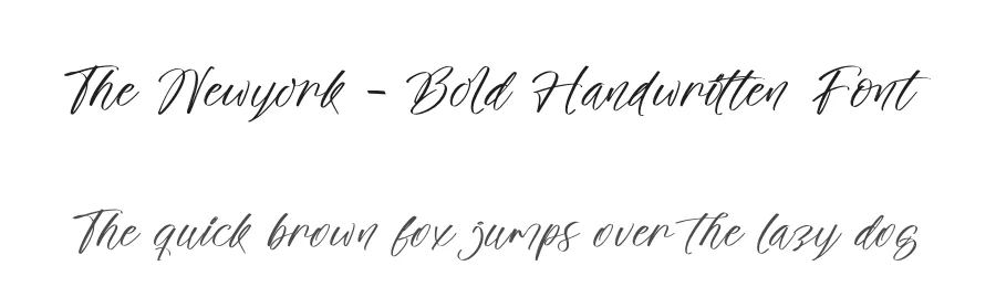 The Newyork – Bold Handwritten Font by stylishtype.co — Script Handwritten Font