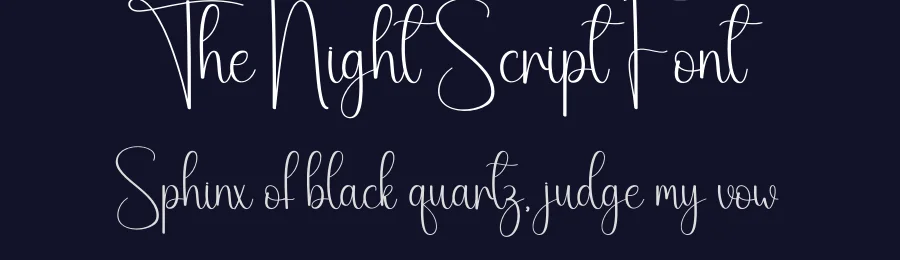 The Night Script Font by andikastudio — Script Handwritten Font — thumbnail 2