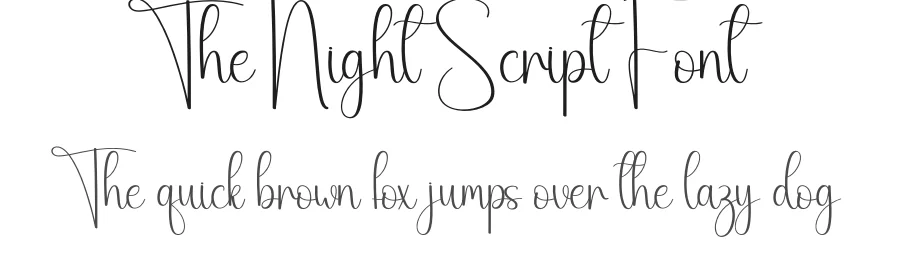 The Night Script Font by andikastudio — Script Handwritten Font